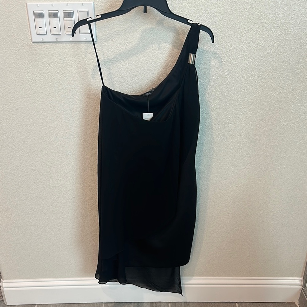Black mini bebe dress size L